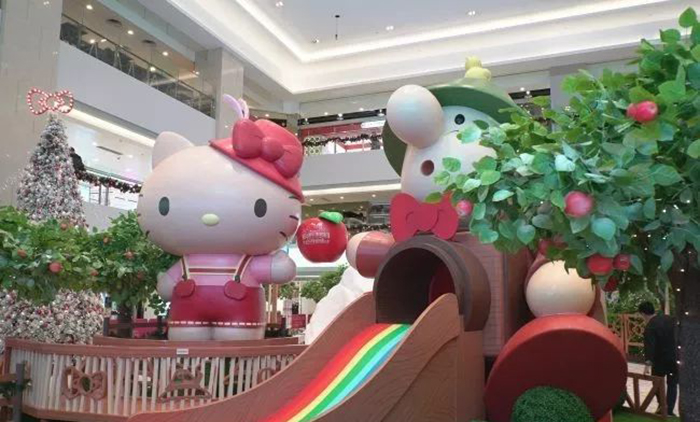 Hello Kitty攜手Müllerchen萌爆登場，刷新圣誕美陳新體驗