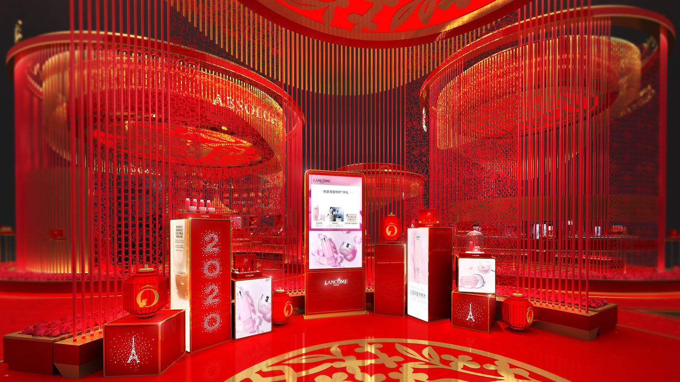 國風(fēng)來襲，LANCOME 蘭蔻2020新春廟會裝置展覽設(shè)計開啟潮流