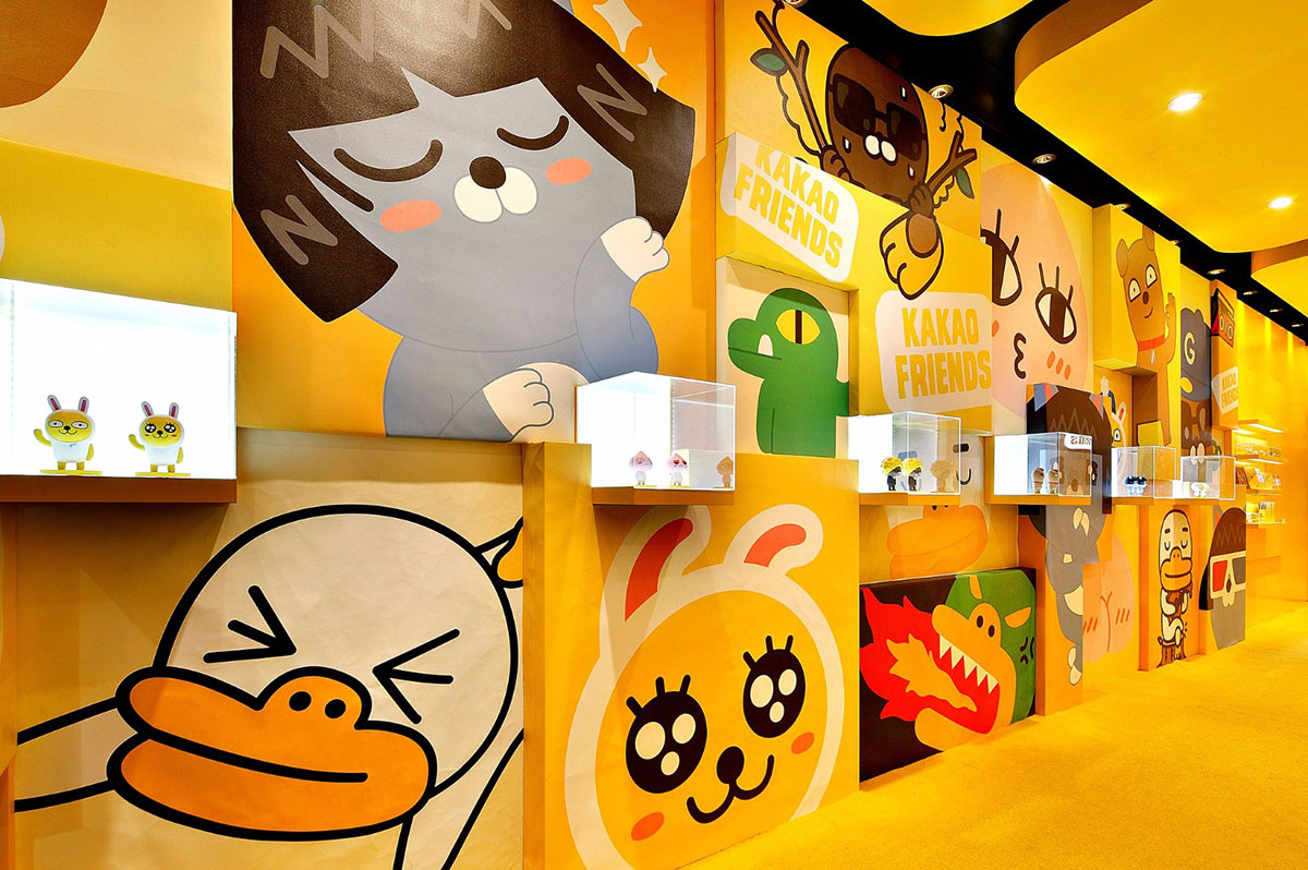 KAKAO主題展覽策劃了那么多萌萌表情人物，看得心都酥了