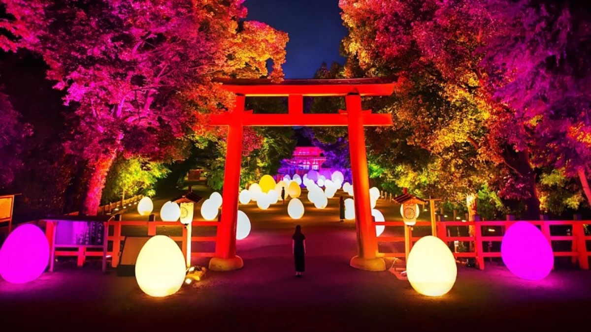 小伙伴們快看過來，TeamLab又帶新作品來世界遺產(chǎn)京都“下鴨神社”了